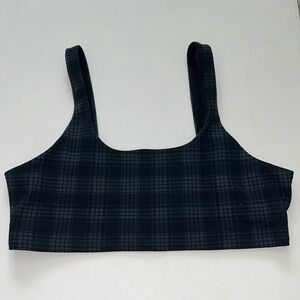 Alo Vapor Plaid Sports Bra size small